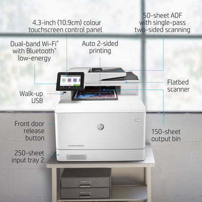 HP Color LaserJet Pro LaserJet Pro M479fnw Wireless Multifunction Color Printer, Copier, Scanner