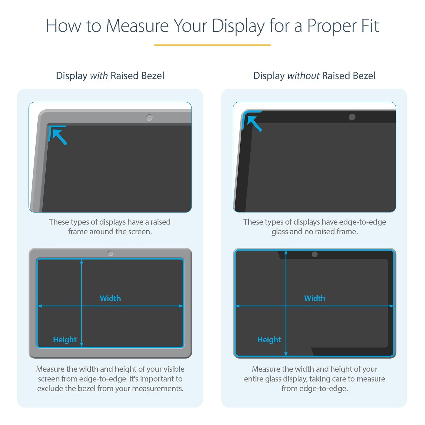 StarTech.com 15.6-inch 16:9 Laptop Privacy Filter, Anti-Glare Privacy Screen w/51% Blue Light Reduction, Notebook Screen Protector w/ +/- 30 Degrees Viewing Angle, Matte/Glossy