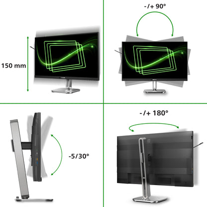 Philips 5000 series 27B2G5601/00 computer monitor 68.6 cm (27") 2560 x 1440 pixels Quad HD LCD Black