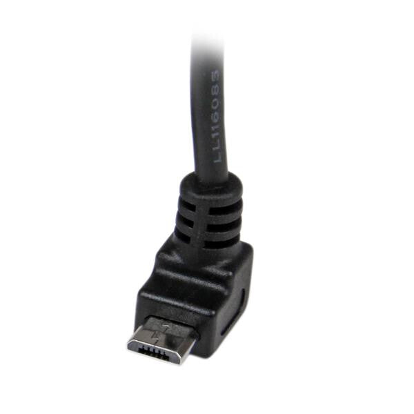 StarTech.com 2m Micro USB Cable - A to Up Angle Micro B