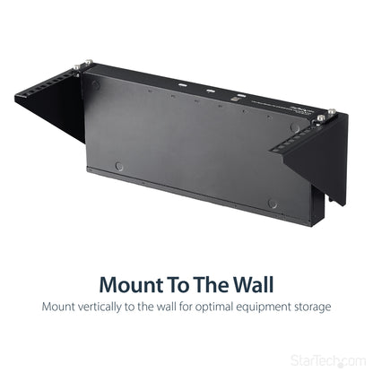 StarTech.com 4U 19in Steel Vertical Wall Mount Equipment Rack Bracket - TAA