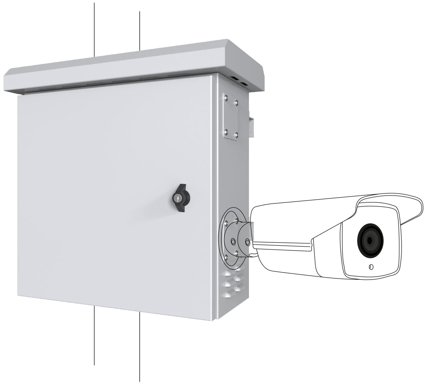 Lanview RCCTV006 rack cabinet 0U White