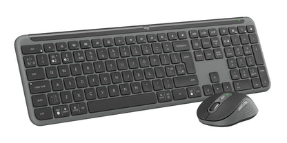Logitech Signature Slim MK950 for Business keyboard Mouse included Office RF Wireless + Bluetooth QWERTY UK English Graphite