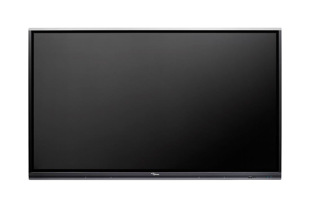 Optoma 5752RK+ Interactive flat panel 190.5 cm (75") LED 400 cd/m² 4K Ultra HD Black Touchscreen Built-in processor Android 11