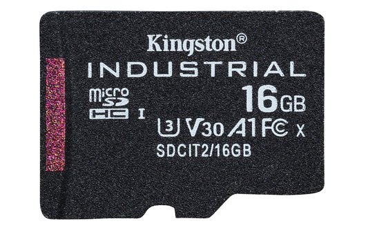 Kingston Technology 16GB microSDHC Industrial C10 A1 pSLC Card Single Pack w/o Adapter, Class 10
