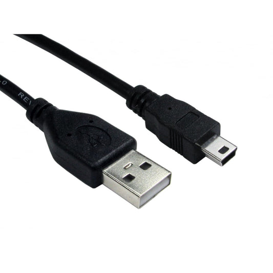 Cables Direct 99CDL2-0623 USB cable USB 2.0 3 m USB A Mini-USB B Black