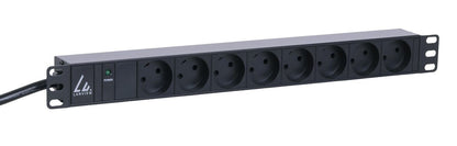 Lanview LVR261871D power distribution unit (PDU) 8 AC outlet(s) 1U Black