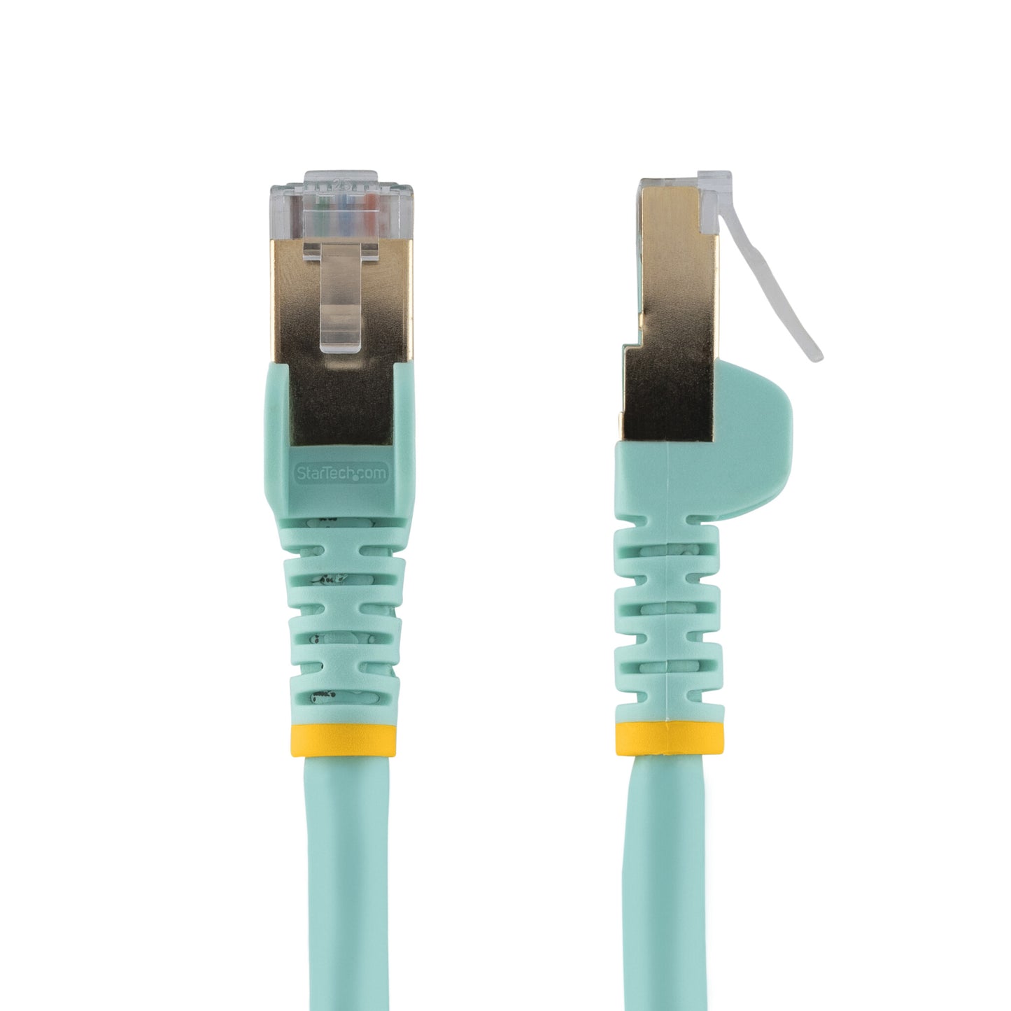 StarTech.com 10m CAT6a Ethernet Cable - 10 Gigabit Shielded Snagless RJ45 100W PoE Patch Cord - 10GbE STP Network Cable w/Strain Relief - Aqua Individually Tested/Wiring is UL Certified/TIA