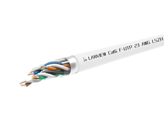 Lanview LVN122113 networking cable White 305 m Cat6 F/UTP (FTP)