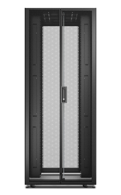 APC Easy Rack, 42U, Black, With Roof, Castors, Feet, 4 Brackets, and Side Panels, No Bottom, 1991H x 800W x 1100D mm
