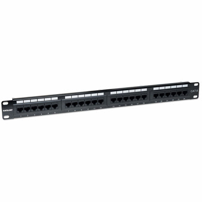 Intellinet Patch Panel, Cat6, UTP, 24-Port, 1U, Black