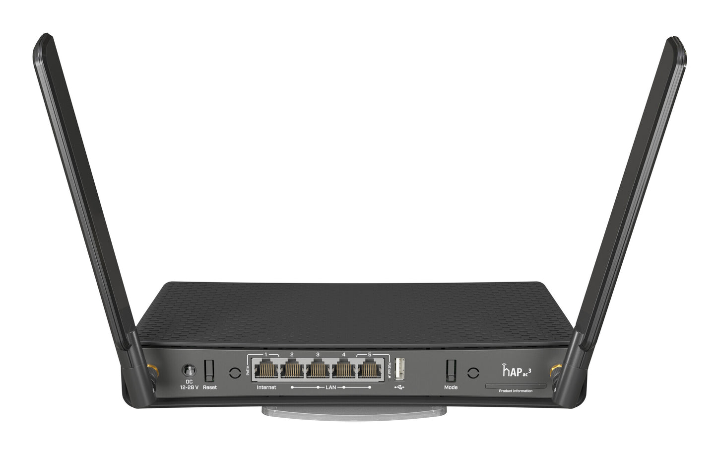 Mikrotik hAP ac³ wireless router Gigabit Ethernet Dual-band (2.4 GHz / 5 GHz) Black