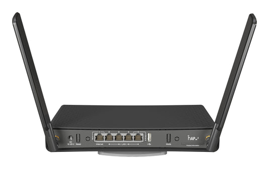 Mikrotik hAP ac³ wireless router Gigabit Ethernet Dual-band (2.4 GHz / 5 GHz) Black