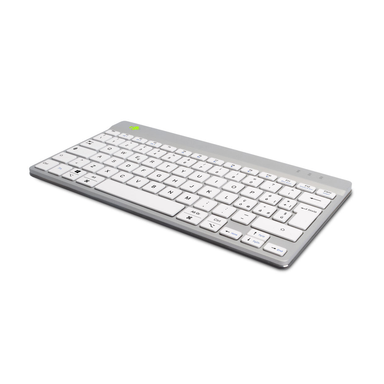 R-Go Tools Ergonomic keyboard R-Go Compact Break, compact keyboard with break software, QWERTY (IT), Bluetooth, white