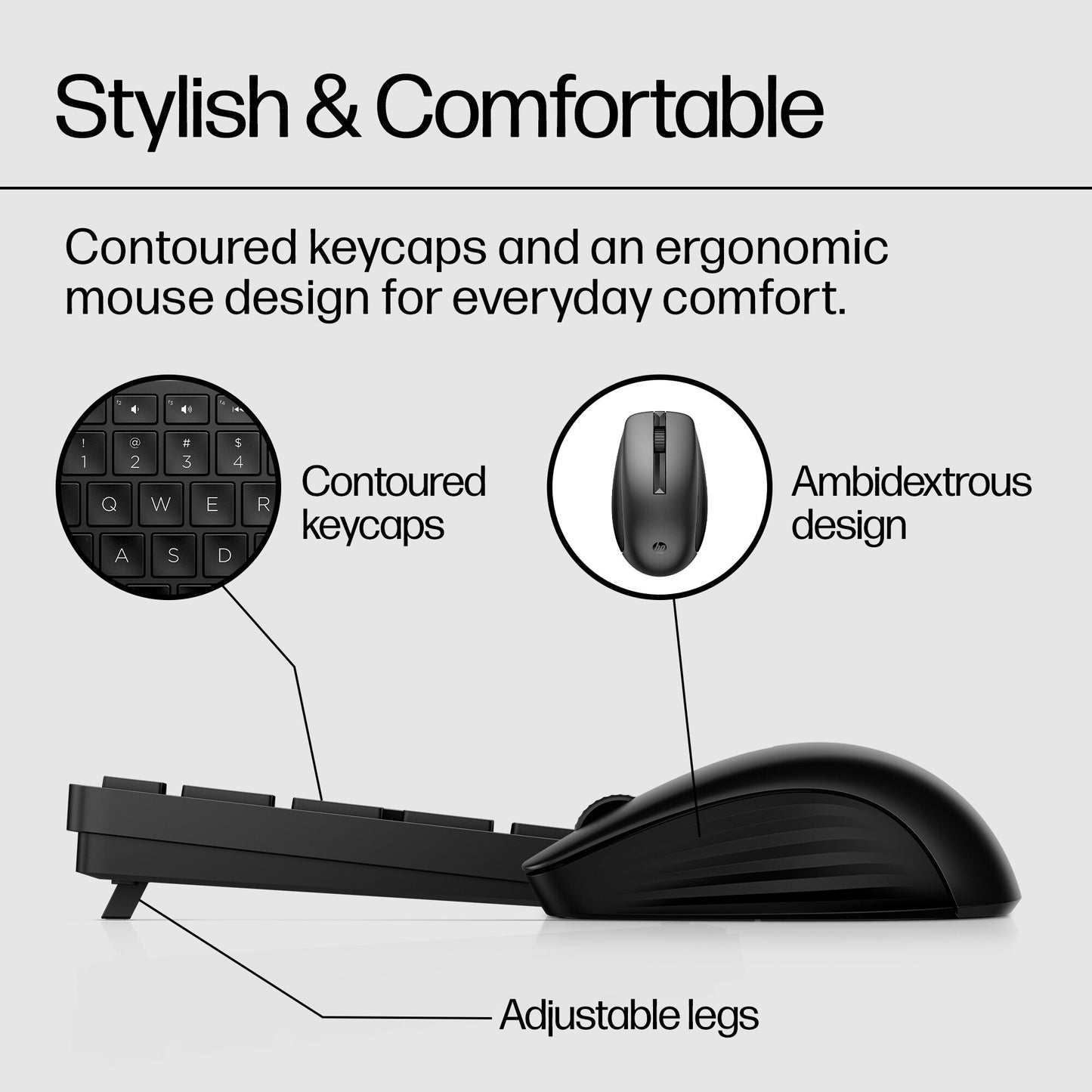 HP 650 Wireless Keyboard and Mouse Combo White