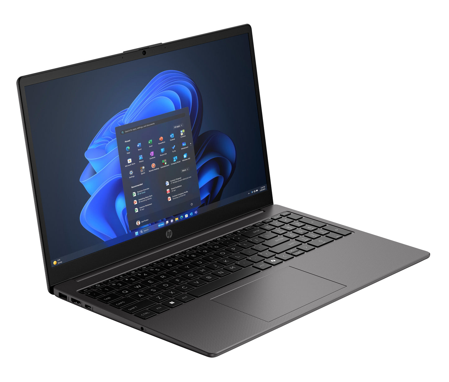 HP 250R G10 Intel Core 7 150U Laptop 39.6 cm (15.6") Full HD 24 GB DDR5-SDRAM 512 GB SSD Wi-Fi 6 (802.11ax) Windows 11 Pro Black