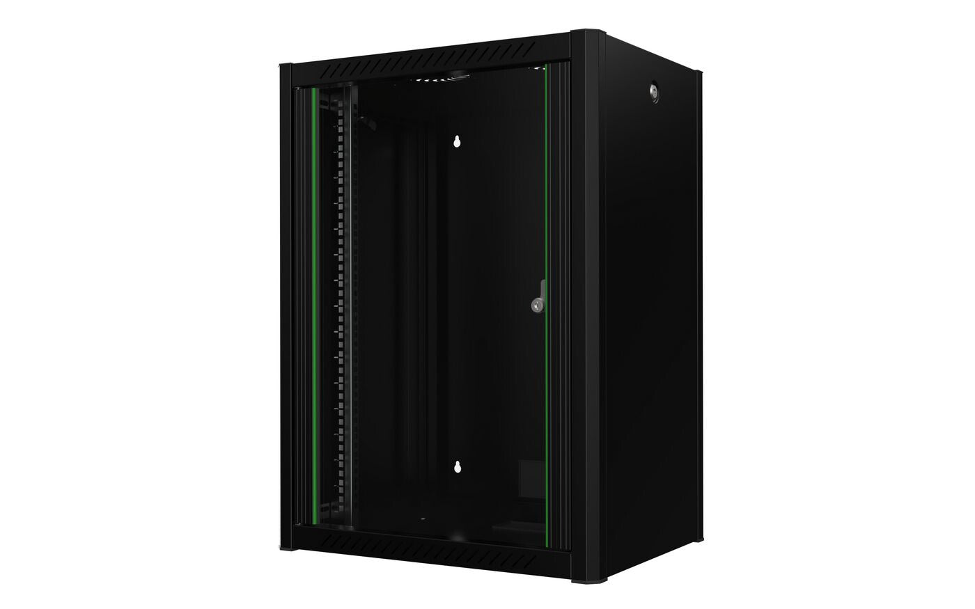 Lanview RWP16U45BL rack cabinet 16U Wall mounted rack Black