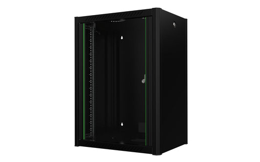 Lanview RWP16U45BL rack cabinet 16U Wall mounted rack Black