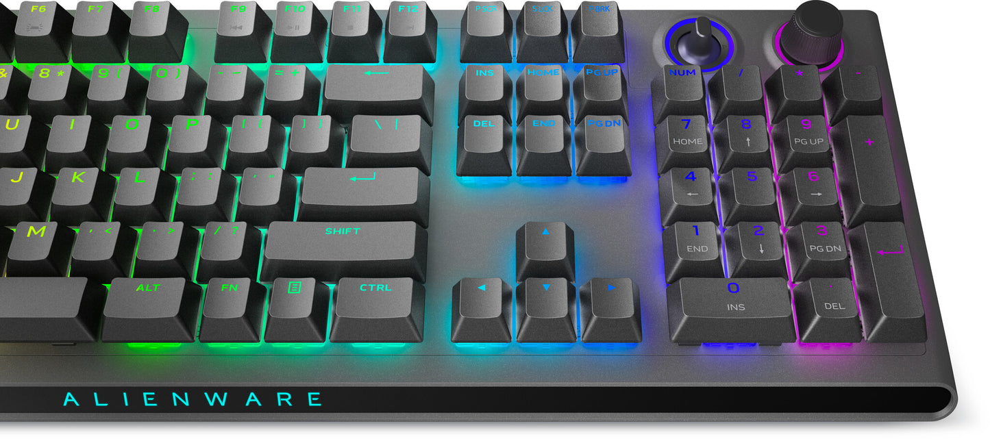 Alienware Tri-Mode AW920K keyboard Gaming USB + RF Wireless + Bluetooth Grey