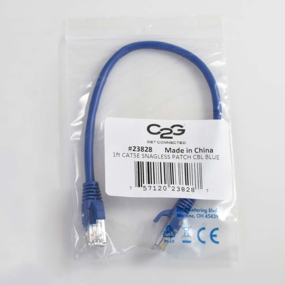 C2G 2m Cat5e Booted Unshielded (UTP) Network Patch Cable - Blue