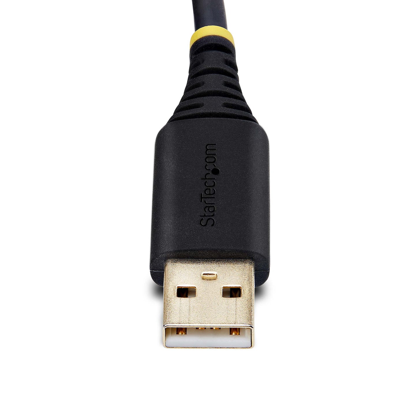 StarTech.com 6.6ft (2m) USB to Serial Adapter Cable, COM Retention, Interchangeable Screws/Nuts, USB-A to DB9 RS232, FTDI IC, ESD Protection, Windows/macOS/Linux