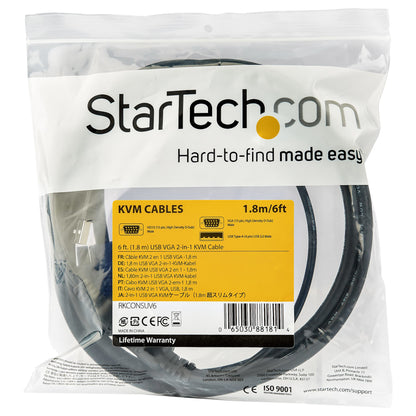 StarTech.com 6 ft. (1.8 m) USB KVM Cable for Rackmount Consoles