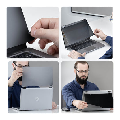 StarTech.com 14.1-inch 16:10 Bright Privacy Screen Filter with Touch, Flip-Over, 75% Light Transmittance, Anti-Glare Privacy Filter, +/- 30 Deg. View Angle