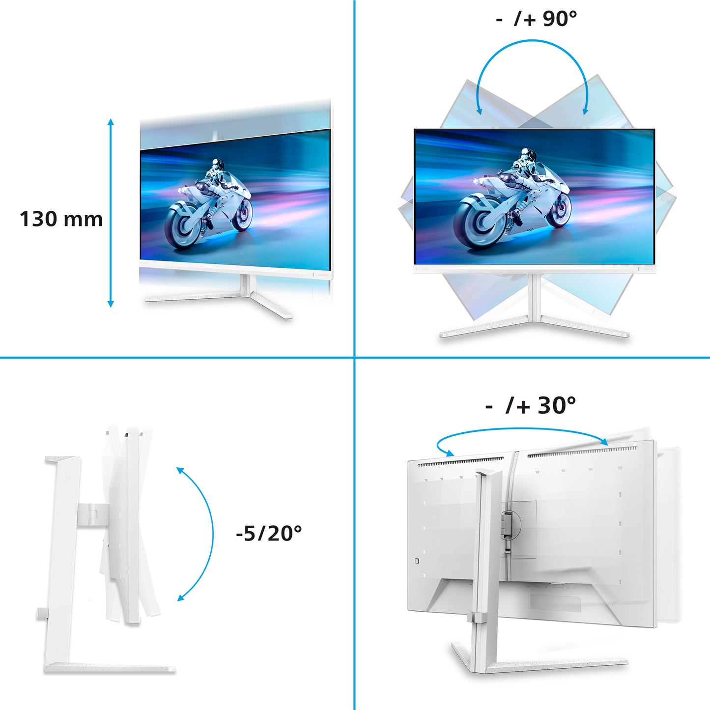Philips Evnia 6000 27M2N6501L/00 computer monitor 67.3 cm (26.5") 2560 x 1440 pixels Quad HD QD-OLED White