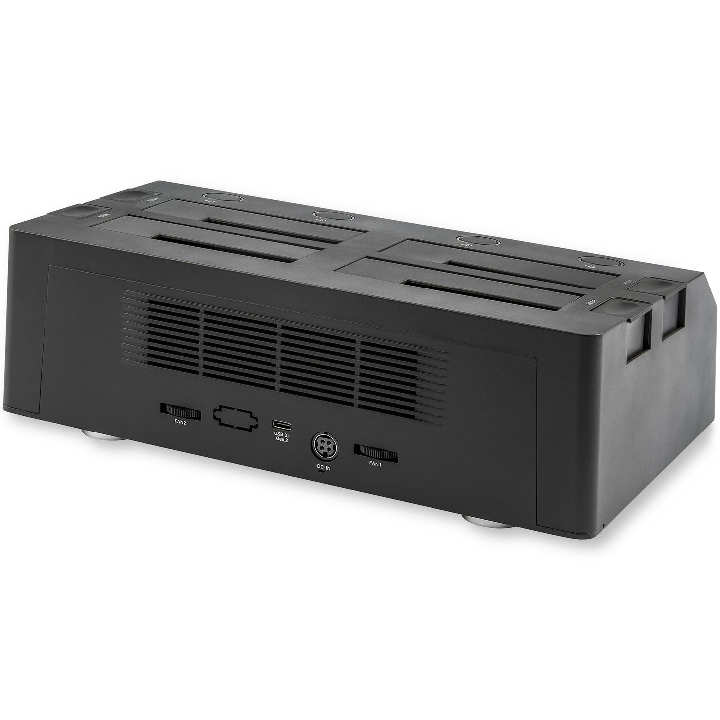 StarTech.com 4-Bay USB to SATA Hard Drive Docking Station, USB 10Gbps, External 2.5" & 3.5" SSD / HDD Dock, SATA III, Hot-Swap Hard Drive Bay, Top-Loading