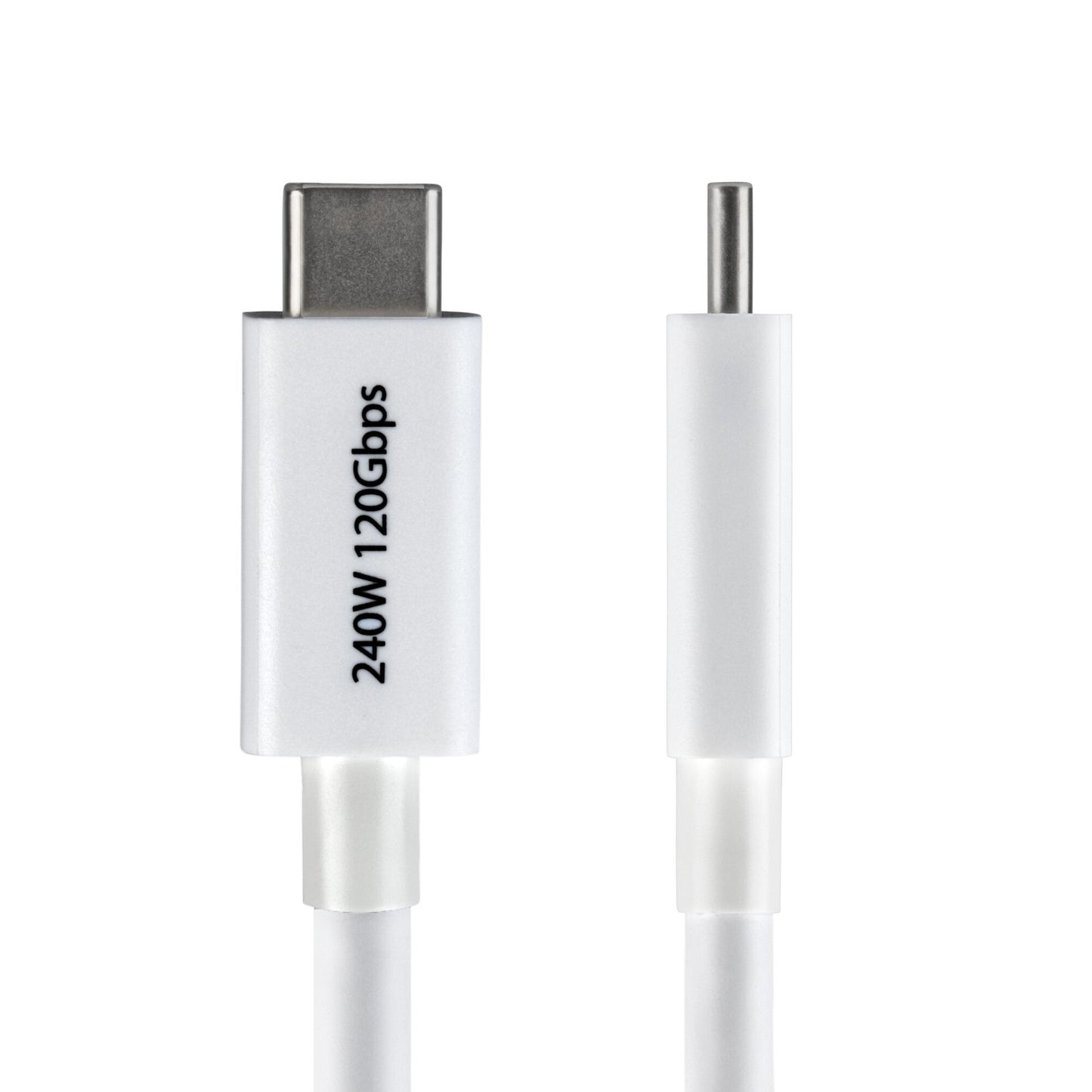 StarTech.com 2.6ft (80cm) Thunderbolt 5 Cable, 80Gbps/Up to 120Gbps, 240W PD, 8K 60Hz, Certified Thunderbolt Cable, Compatible w/Thunderbolt 4/USB4/USB-C - White
