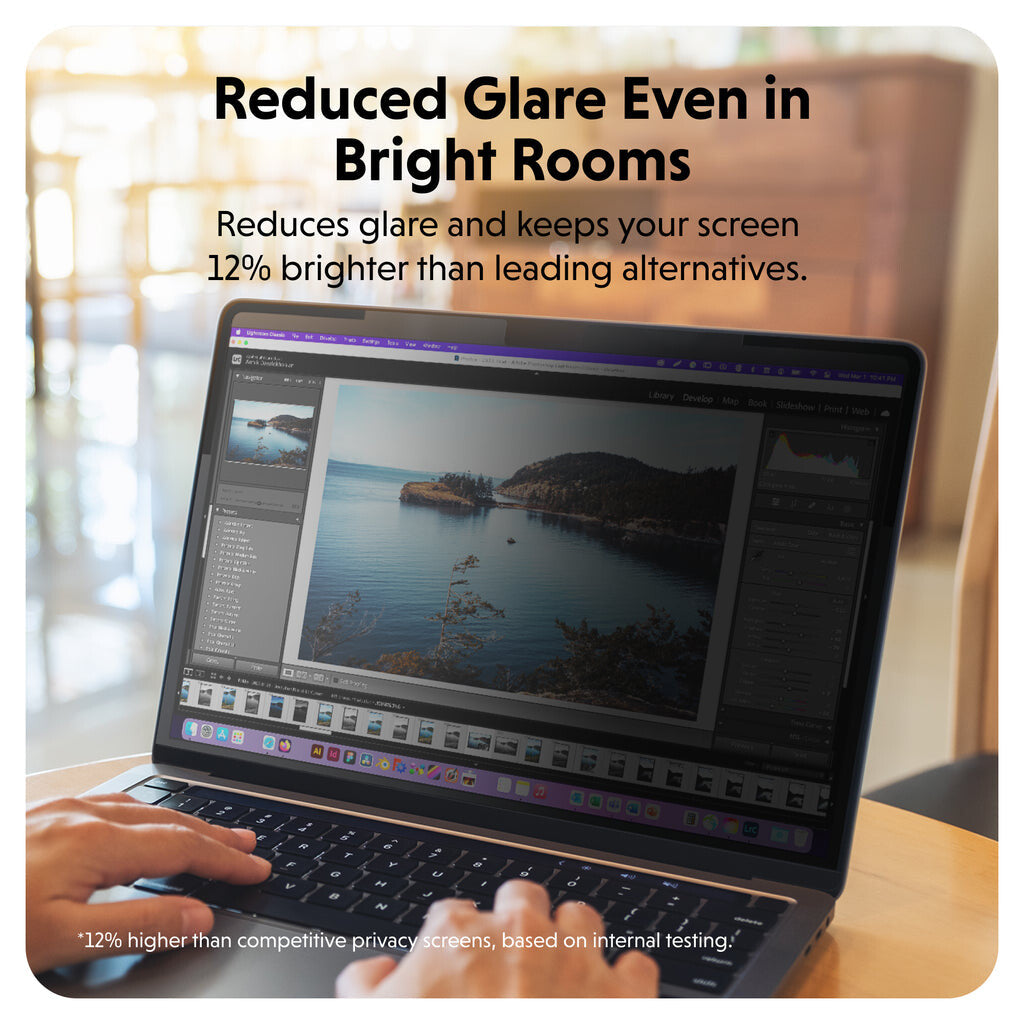 HYPER HyperShield Magnetic Privacy 34.5 cm (13.6") Laptop Frameless display privacy filter 3H