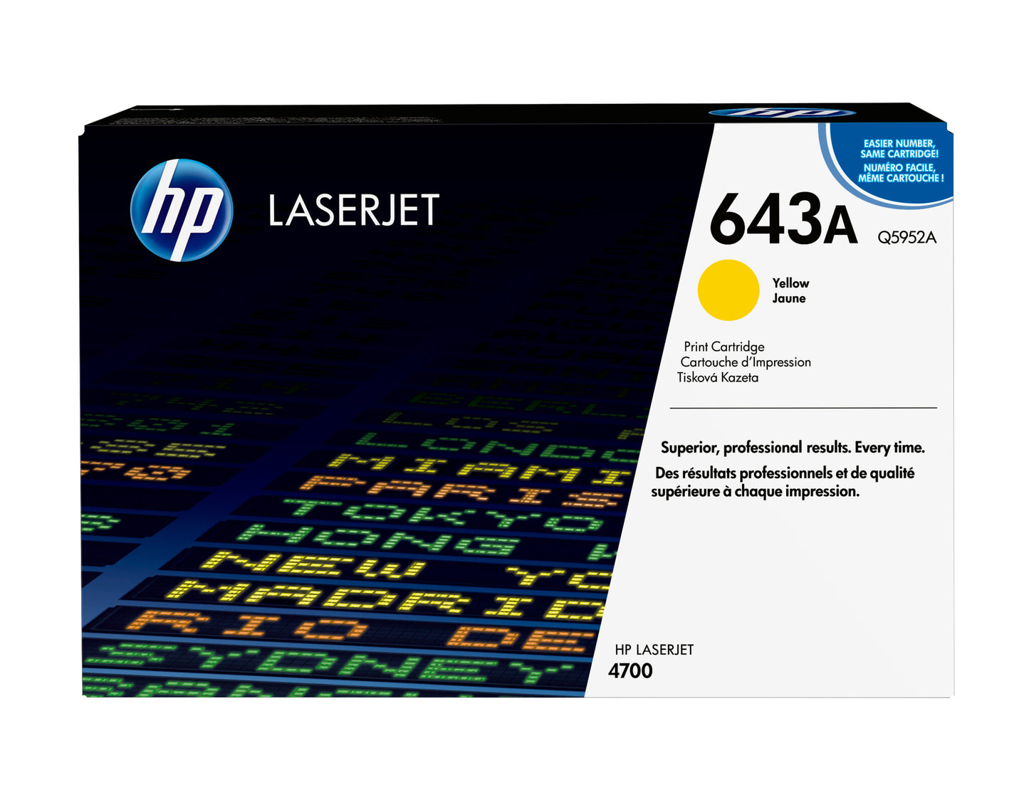 HP 643A Yellow Original LaserJet Toner Cartridge