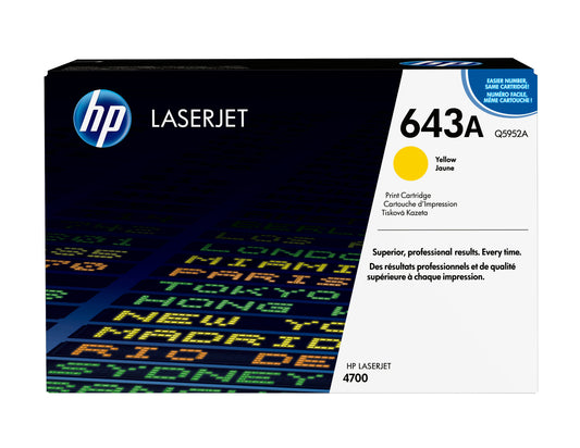 HP 643A Yellow Original LaserJet Toner Cartridge