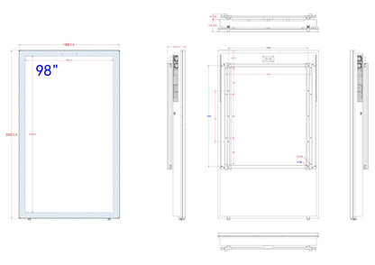 Ernitec 0070-24198-HB3000-P computer monitor 2.49 m (98") 3840 x 2160 pixels 4K Ultra HD LCD