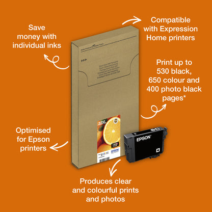 Epson Oranges 33XL Claria Premium Multipack 5-colours EasyMail Ink