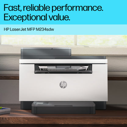 HP LaserJet M234sdw Wireless Multifunction Black and white Printer, Copier, Scanner; Duplex