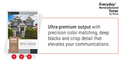 Everyday™ Black Remanufactured Toner by Xerox compatible with HP 655A (CF450A), Standard capacity