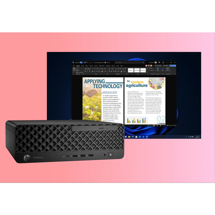 HP ProDesk 4 SFF G1i Desktop AI PC Intel Core Ultra 5 235 16 GB DDR5-SDRAM 512 GB SSD Windows 11 Pro