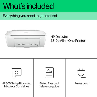 HP DeskJet 2810e Wireless All-in-One Color Printer, Instant Ink; Copier, Scanner