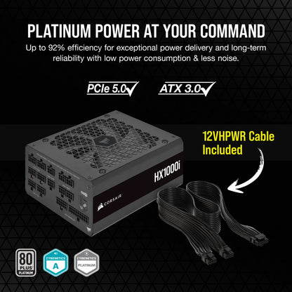 Corsair HX1000i power supply unit 1000 W 24-pin ATX ATX Black