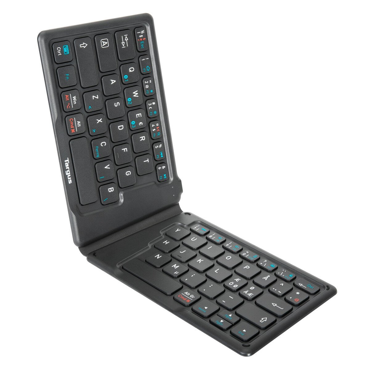 Targus AKF003NO keyboard Universal Bluetooth QWERTY Nordic Black