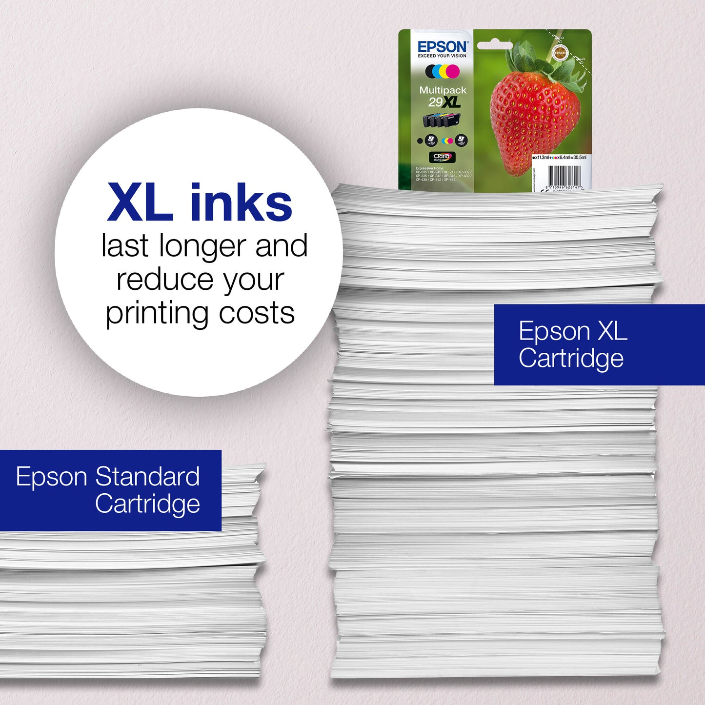 Epson Strawberry Singlepack Magenta 29XL Claria Home Ink