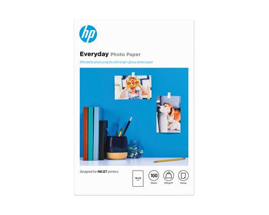 HP Everyday Photo Paper Glossy 200gsm 10 x 15 cm 100 sheets