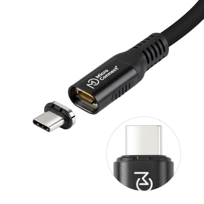 Microconnect MC-LS-USB4CC0.15 USB cable USB4 Gen 3x2 0.15 m USB C 240 W Black