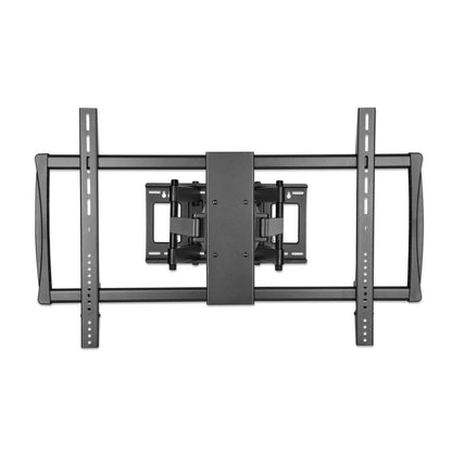 Manhattan TV & Monitor Mount, Wall, Full Motion, 1 screen, Screen Sizes: 60-100", Black, VESA 200x200 to 900x600mm, Max 80kg, LFD, Tilt & Swivel with 3 Pivots, Lifetime Warranty