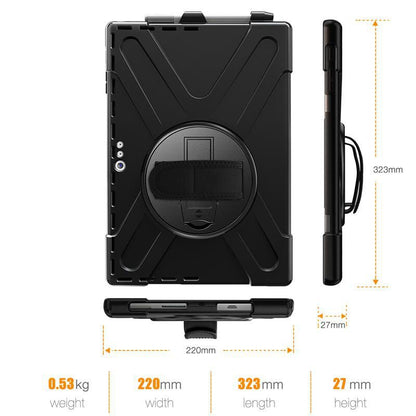 eSTUFF AUSTIN Defender Case for Microsoft Surface Pro 7+/7/6/5/4 - Black