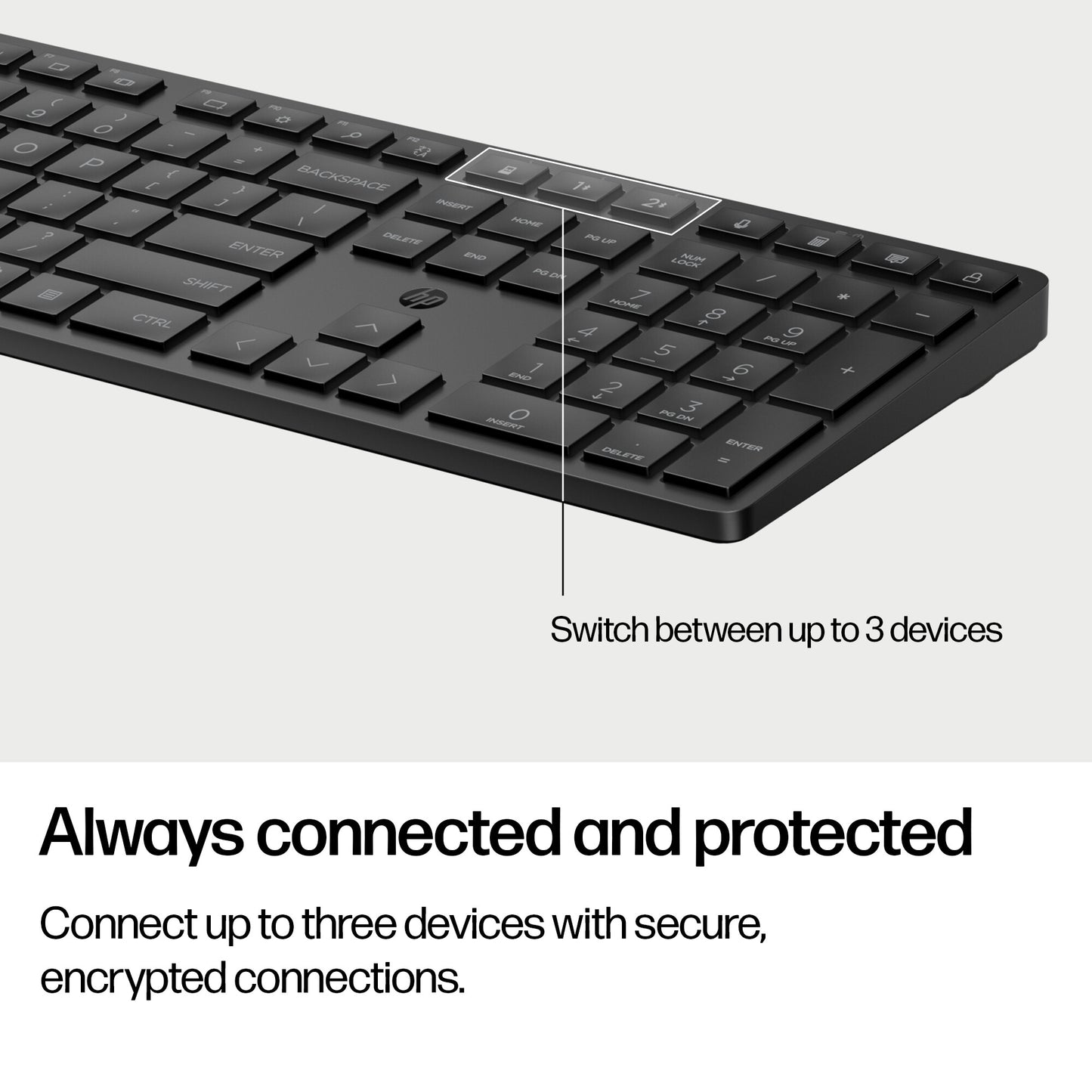 HP 495K Multi-Device Dual-Mode Keyboard