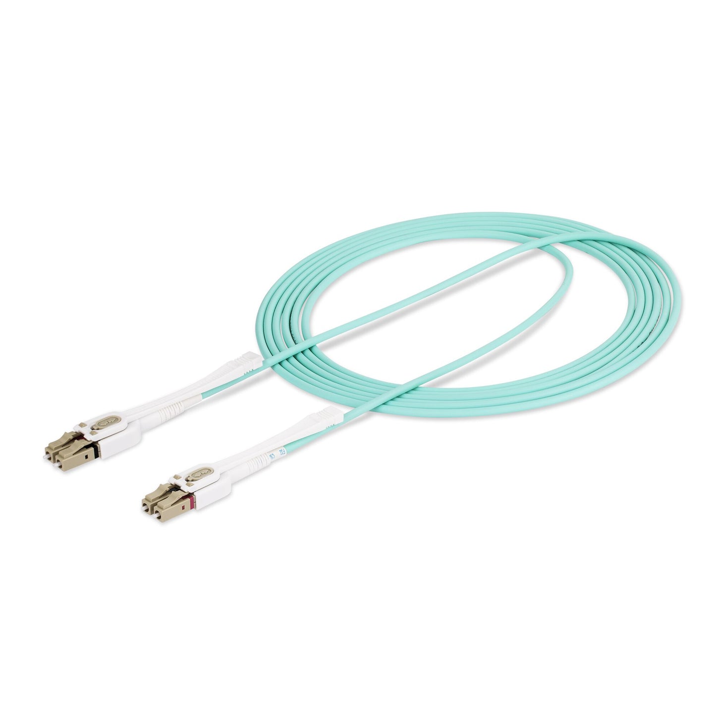 StarTech.com 3m (9.8ft) LC to LC (UPC) OM4 Multimode Fiber Optic Cable w/Push Pull Tabs, 50/125µm, 100G, Bend Insensitive, Low Insertion Loss - LSZH Fiber Jumper Cord