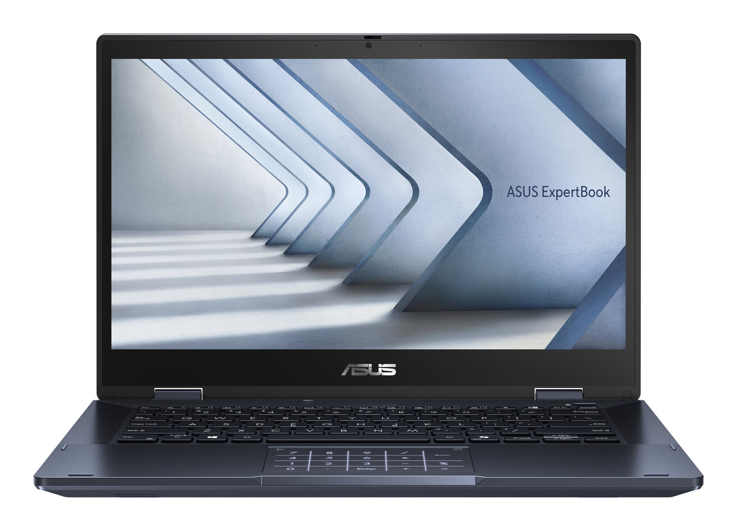 ASUS ExpertBook B3 Flip B3402FV-EC715X Intel Core 7 150U Hybrid (2-in-1) 35.6 cm (14") Touchscreen Full HD 16 GB DDR4-SDRAM 512 GB SSD Wi-Fi 6E (802.11ax) Windows 11 Pro Black QWERTY UK English