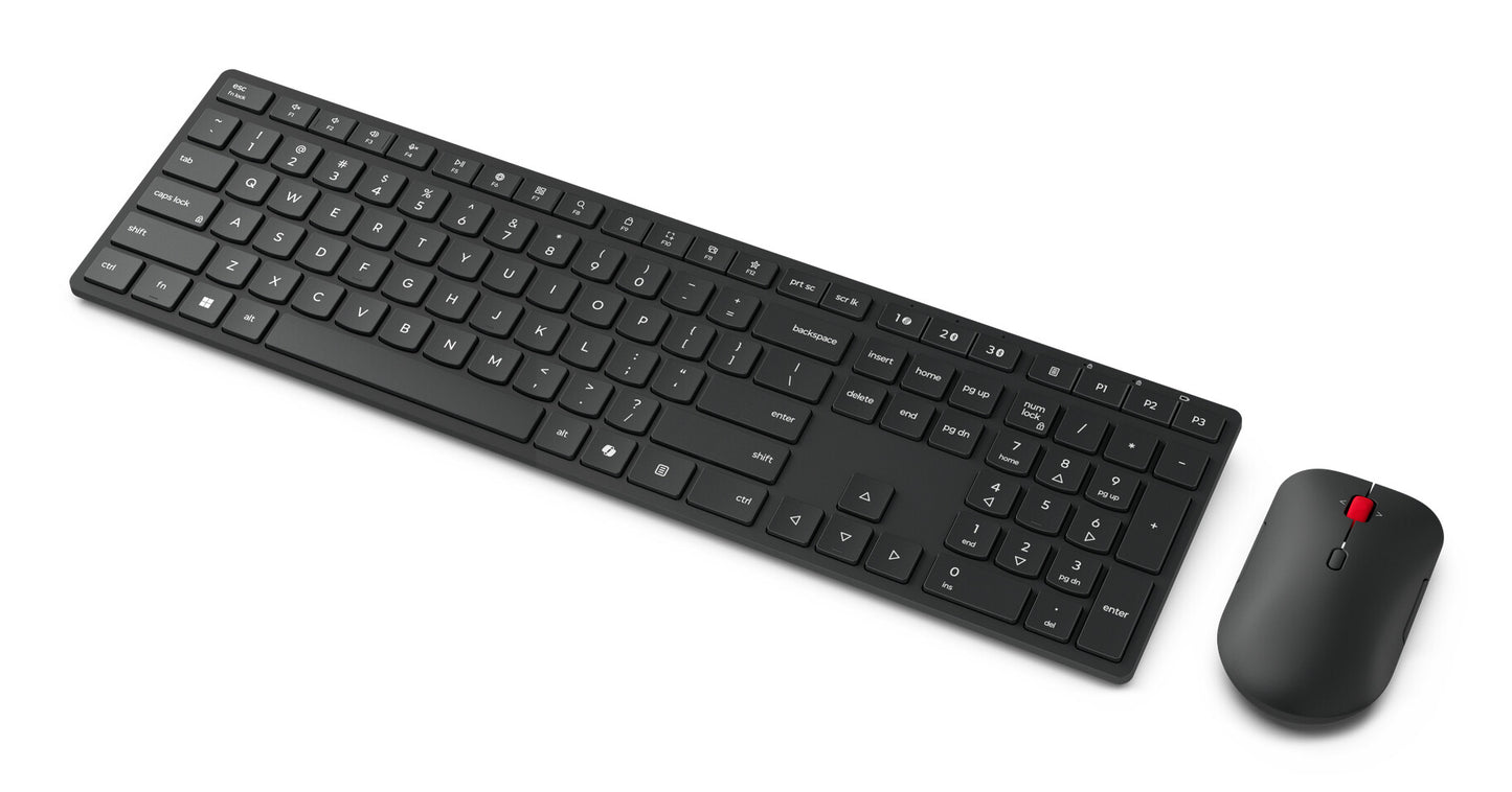 Lenovo 4X31S04814 keyboard Mouse included Office RF Wireless + Bluetooth German Black